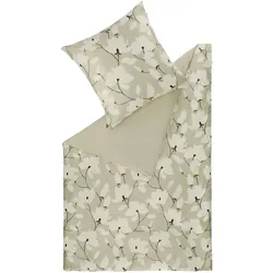 SCHÖNER WOHNEN-Kollektion Bettwäsche Fleur 155 x 220 cm Satin Beige