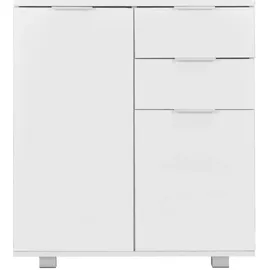 vidaXL Sideboard Hochglanz-Weiß 71x35x80 cm Holzwerkstoff