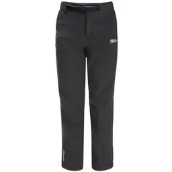 Jack Wolfskin Winter-Softshellhose Actamic Pants (winddicht, wasserabweisend, atmungsaktiv) lang phantomgrau Kinder