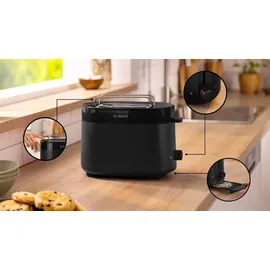 Bosch TAT2M123 Toaster Kompakt MyMoment schwarz