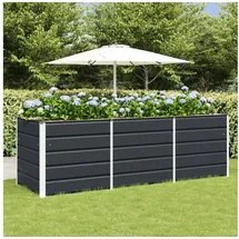 vidaXL Pflanzkübel 240 x 80 x 75 cm Anthrazit