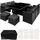 Tectake Rattan Sitzgruppe New York 10-tlg. Schwarz