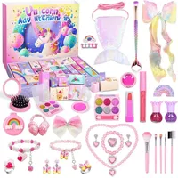 Adventskalender Kosmetik Mädchen 2024 Weihnachtskalender 24 Schmuck Schminke Beautykalender Ab 3-12 Jahre