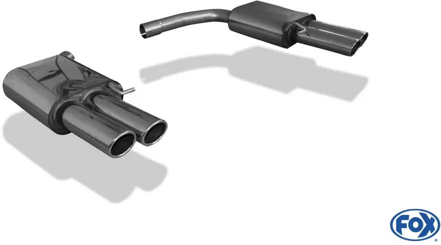 Fox Duplex Auspuff Sportauspuff Sportendschalldämpfer für Audi A5/S5 Sportback