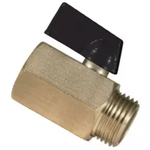 AccuLux Vortex Kugelabsperrhahn KV 150 1/2" AGx1/2" IG, DN 15, Messing