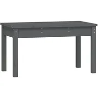 VidaXL Gartenbank Grau 80x44x45 cm Massivholz Kiefer
