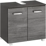 WELLTIME Waschbeckenunterschrank Ravenna 60 x 59 cm Grau
