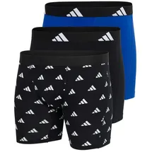adidas Active Flex Cotton Boxershorts Schwarz/Weiß/Blau L 3er Pack