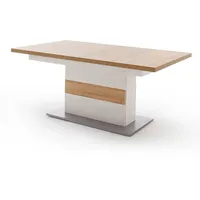 Esstisch Tisch ausziehbar Esszimmer Esszimmermöbel Esszimmertisch weiß Eiche