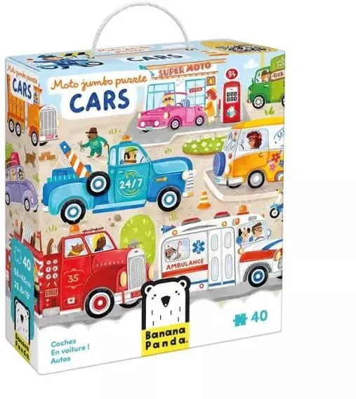 Banana Panda: Riesiges Puzzle – Fahrzeuge