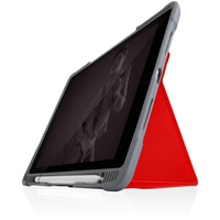 STM Dux Plus Duo Case für iPad 10,2" 2019 rot/transparent