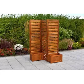 Merxx Sichtschutz 158 x 167 x 32,5 cm braun