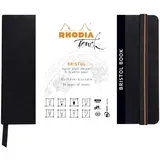 Rhodia Skizzenbuch Bristol Book A5 blanko Schwarz