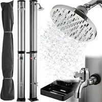 holz4home® Solardusche schwarz 35 l