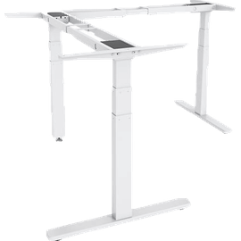 Digitus Elektrisch höhenverstellbarer Steh/Sitz Schreibtischunterbau, 90° Winkelform (L-Form)
