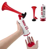 yuejuhe Airhorn Druckluft Hupe, Druckluftfanfare Air Horn Extrem Laut, Gas Tröte, Signalhorn, Gashupe, Lufthorn für Handball Fußball Stadionhorn Boot Party