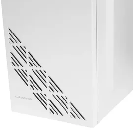Mars Gaming MC100W, ATX Gaming Gehäuse, 1 FRGB Lüfter, Grilles + Window, Weiß