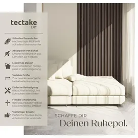 Tectake Wandpaneel Akustik Sonic Grau 2 St. 50 x 110 cm