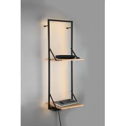 Wandregal DROP LED DROP LEONIE - braun - BHT 32x94x30 cm