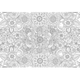 IDENA 68155 - Idena Ausmalposter Meditation, ca. 59,4 x 84 cm, als kreativer Ausgleich zum Alltag und für Freizeit und Urlaub