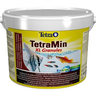 TetraMin XL Granules - langsam absinkendes Fischfutter für größere Zierfische in der mittleren Wasserschicht des Aquariums, 10 L Eimer