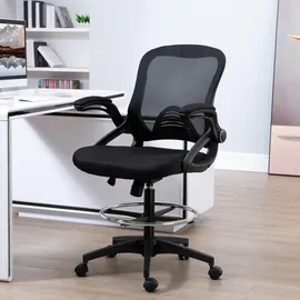 Vinsetto Mesh Ergonomischer Bürostuhl Schwarz