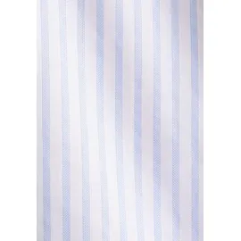 Seidensticker Businesshemd "Schwarze Rose", Herren, Gr. S (38), normale Ärmellängen, blau, 100% Baumwolle, gestreift, slim fit, 2-Knopf-Manschette, Hemden, Slim 1/1 Kentkragen Gestreift