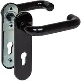 Hörmann FS Drückergarnitur D-110 Kurzschild PZ, schwarz (Feuerschutz-Drückergarnitur für Feuerschutztür/Mehrzwecktür H8-5 / Quadro/MZ/OD) 498165