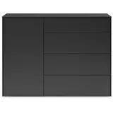 Set One by Musterring Kommode Riverside Dekor Schwarz