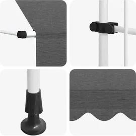 vidaXL Klemmmarkise 100 cm Anthrazit