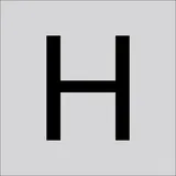 RZB Buchstabe "H" 99223.013.H