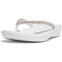 FitFlop Damen Sparkle Classic Iqushion Ergonomische Sandalen, Urban White,
