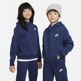 Nike Sportswear Club Fleece Hoodie Kinder Midnight Navy/White XL