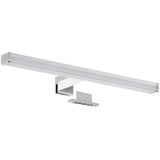 sebson SEBSON® LED Spiegelleuchte 40cm, Bad IP44, Aufbauleuchte + Klemmleuchte, neutralweiß 4000K, 400x97x44mm, 9W, 700lm, Aluminium, Schminklicht