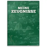 itenga Zeugnismappe 33105232, mit Motiv A4 Sichtbuch, Motiv Formeln, mit 10 Hüllen