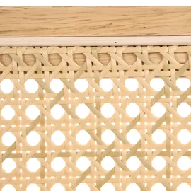 Beliani Esszimmerstuhl Cordova Rattan Hellbraun 2er Set