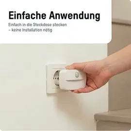 Ansmann Sensor-Nachtlicht NL30 AC 1600-0778 Nachtlicht mit Bewegungsmelder Rechteckig LED Warmweiß Weiß