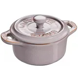 Staub Mini Cocotte 10 cm rund antikgrau