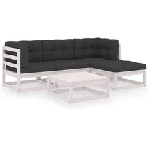 vidaXL Modell 24 Loungeset Kiefer weiß