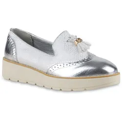 Damen Loafers in Silber