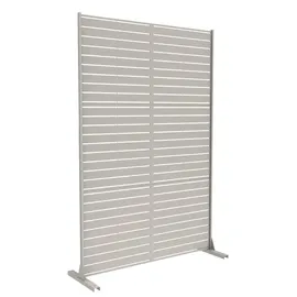 casa.pro Garten-Paravent 180 x 120 cm Knoblauchbeige Stahl