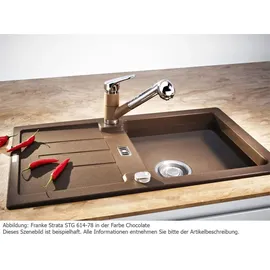 Franke Strata STG 614-78 Steingrau + Excenterbetätigung