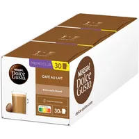 NESCAFÉ DOLCE GUSTO Café au Lait Kaffeekapseln 3er Vorratspack (3 x 30 Kapseln)