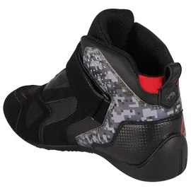 Furygan V4 Vented Motorradschuhe, - Schwarz/Grau/Weiß/Rot / 42