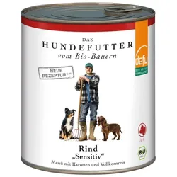 defu Nassfutter Hund Rind Sensitiv bio 820g