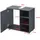 [en.casa] Waschbeckenunterschrank Narvik 56x60x31 cm Dunkelgrau