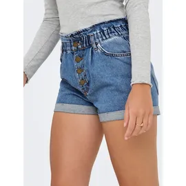 Only Jeansshorts »ONLCUBA LIFE PAPERBAG«, blau