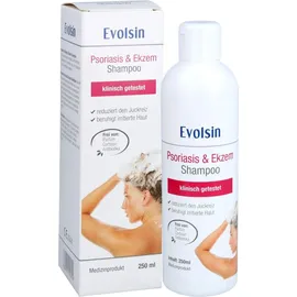 Evolsin Evolsin® Ekzem & Psoriasis Shampoo bei Schuppenflechte, Ekzemen &Neurodermitis auf kopfhaut & Körper I OHNE KORTISON I Medizinprodukt I Bei Neurodermitis & Schuppenflechte Kopfhaut