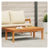 furnicato Gartenbank Couchtisch aus Echtholz mit Lattenrost-Tischplatte 100x50x33 cm, Witterungsbeständiger Outdoor-Tisch mit schützendem Ölfinish braun