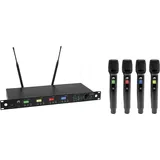 Omnitronic UHF-604 4-Kanal Funkmikrofon-System 520-554 MHz